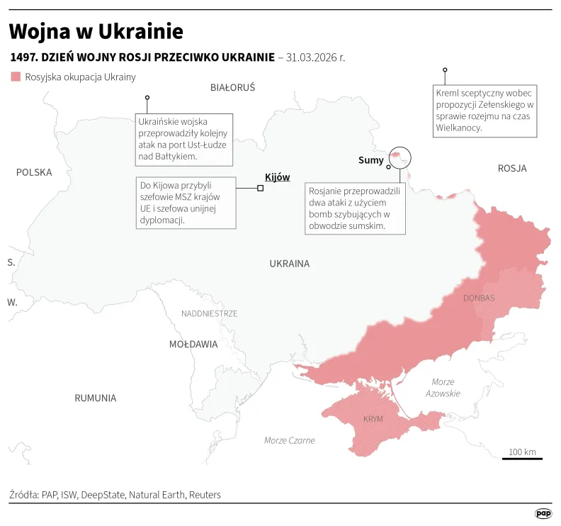 Wojna w Ukrainie. Fot. PAP/Adam Ziemienowicz