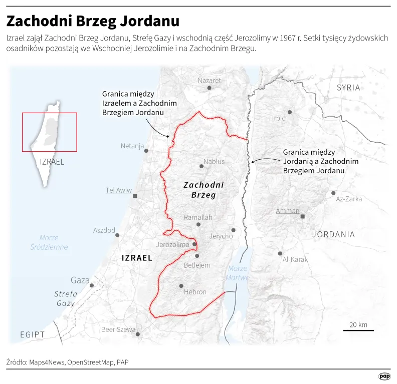 Zachodni Brzeg Jordanu. Autor: Maciej Zieliński