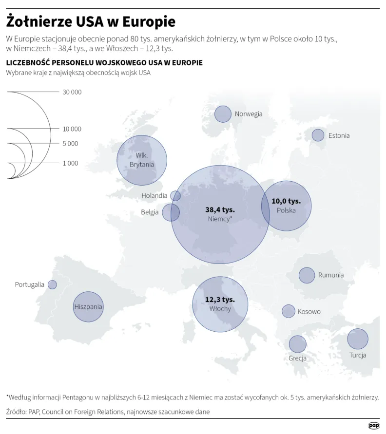 Żołnierze USA w Europie, autor: PAP/Michał Czernek