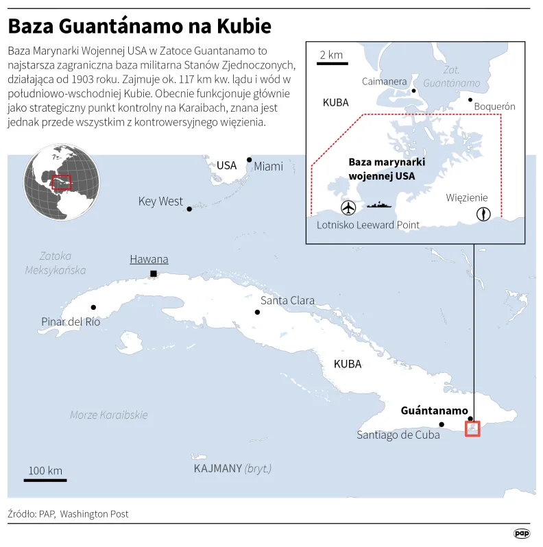 Baza Guantánamo na Kubie, autor: PAP/Adam Ziemienowicz