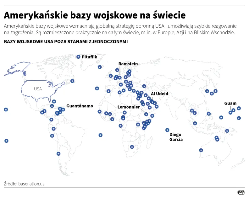 Amerykańskie bazy wojskowe na świecie, autor: PAP/Michał Czernek