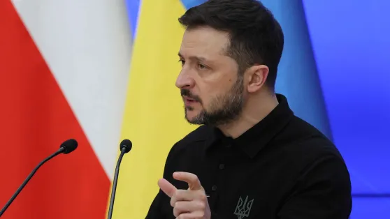 Президент України Володимир Зеленський. Fot. PAP/Tomasz Gzell