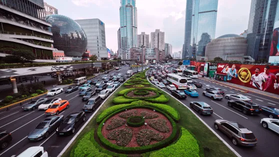 Chińska ulica (zdjęcie ilustracyjne). Fot. EPA/ALEX PLAVEVSKI