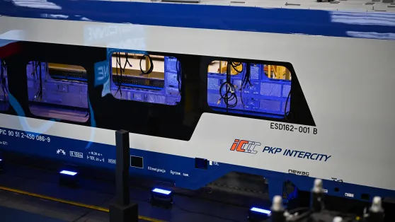 Pojazdy będą jeździły w relacjach krajowych w kategorii InterCity. Fot. PAP/	Darek Delmanowicz