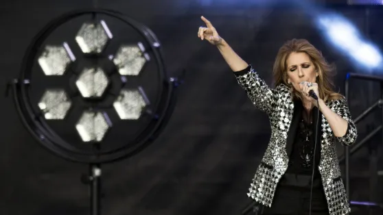 Celine Dion na scenie Fot. PAP/EPA/ANTHONY ANEX