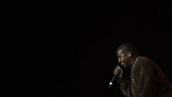 Kanye West. Fot. PAP/EPA/	ETIENNE LAURENT