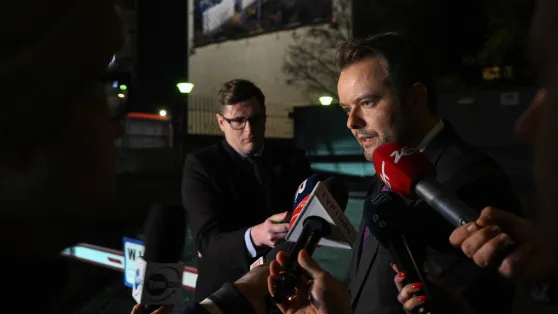 Rzecznik PiS partii Rafał Bochenek. Fot. PAP/Radek Pietruszka