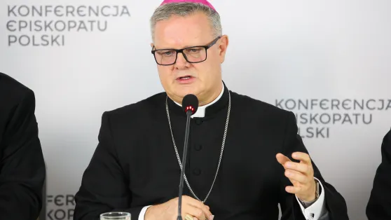 Przewodniczący Rady ds. Rodziny KEP abp Wiesław Śmigiel. Fot. PAP/	Artur Reszko