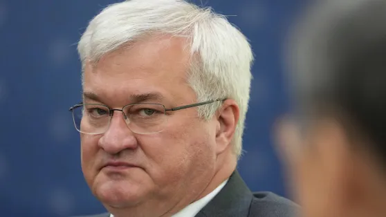 Виконувач обов'язків міністра закордонних справ України Андрій Сибіга. Fot. PAP/EPA/	Lee Jin-man / POOL