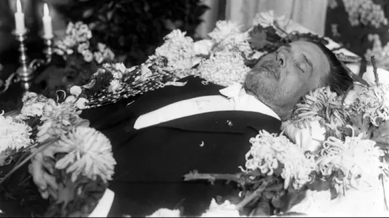 Władysław Reymont na łożu śmierci, 1925 r. /NAC