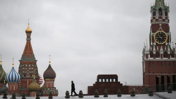 Plac Czerwony w Moskwie Fot. PAP/EPA/SERGEI ILNITSKY