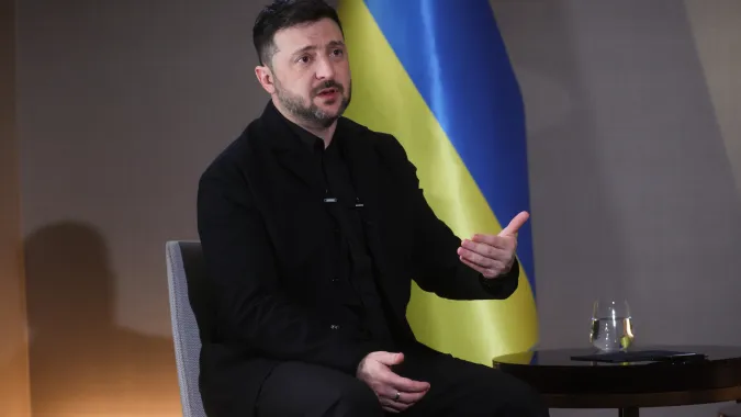 Wołodymyr Zełenski Fot. PAP/Leszek Szymański