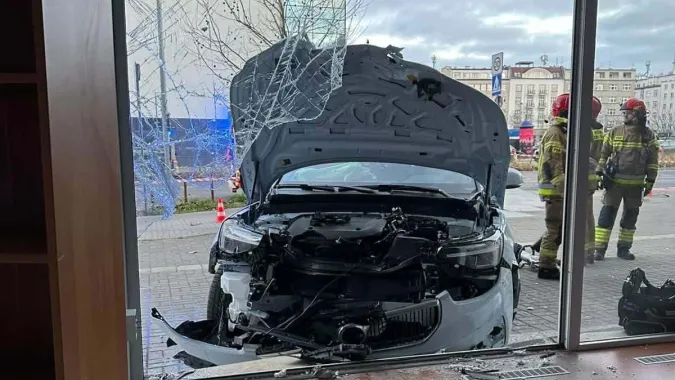 Zdjęcie z miejsca zdarzenia Fot. PSP Gdynia