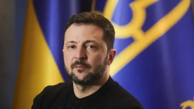 Prezydent Ukrainy Wołodymyr Zełenski Fot. PAP/EPA/TERESA SUAREZ