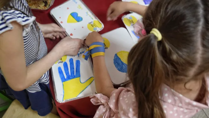 Ukraińskie dzieci (zdjęcie ilustracyjne). Fot. PAP/Alena Solomonova