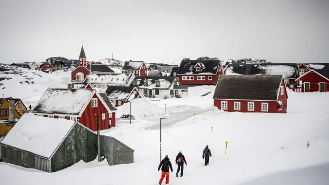 Nuuk, stolica Grenlandii. Fot. PAP/EPA/Mads Claus Rasmussen