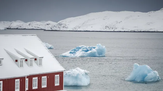 Nuuk - stolica Grenlandii Fot. PAP/EPA/RITZAU SCANPIX