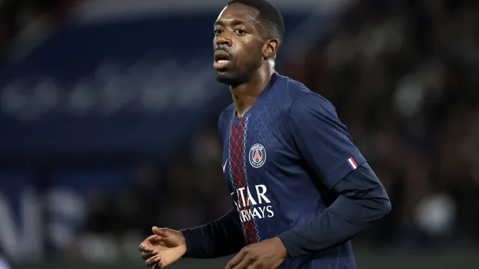 Ousmane Dembele. Fot. PAP/EPA/CHRISTOPHE PETIT TESSON