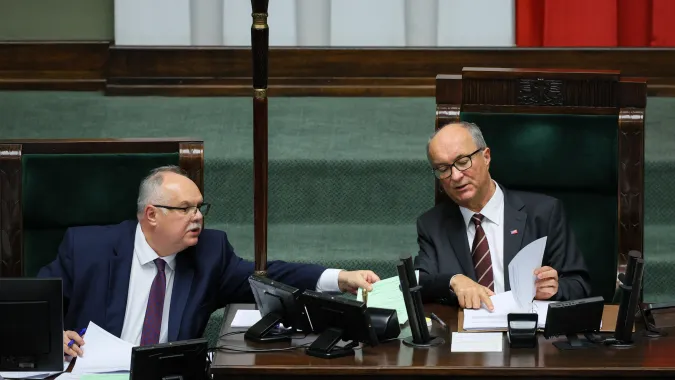 Sala obrad Sejmu. Fot. PAP/Paweł Supernak