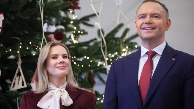 Prezydent RP Karol Nawrocki i pierwsza dama Marta Nawrocka. Fot. PAP/Leszek Szymański