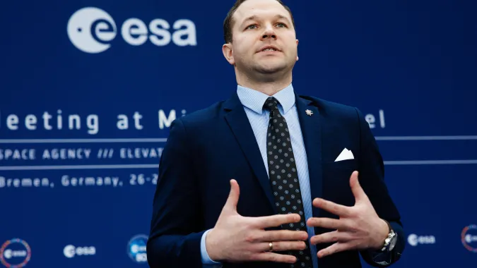 Edvinas Grikszas. Fot. PAP/EPA/	CLEMENS BILAN