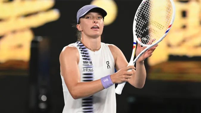 Iga Świątek. Fot. PAP/EPA/LUKAS COCH