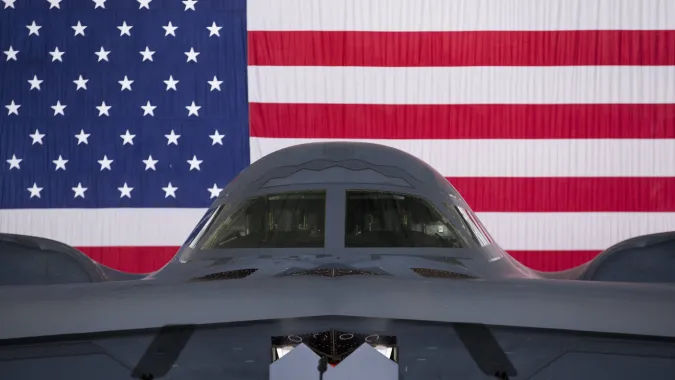 Bombowiec B-2 (zdjęcie ilustracyjne). Fot. EPA/MICHAEL REYNOLDS 