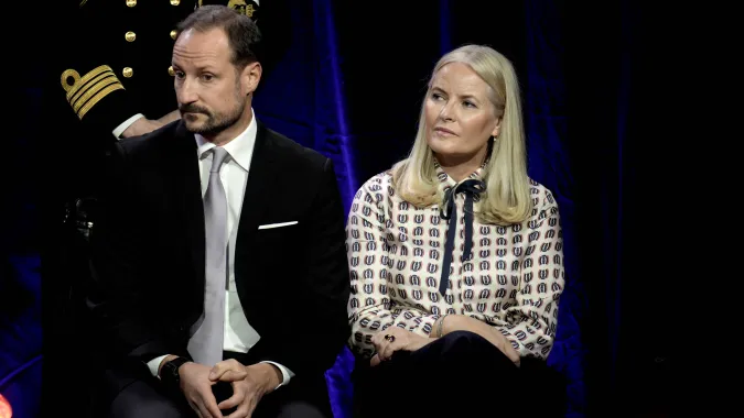 Książe Haakon i księżna Mette-Marit, fot. PAP/EPA/NTB/STIAN LYSBERG SOLUM