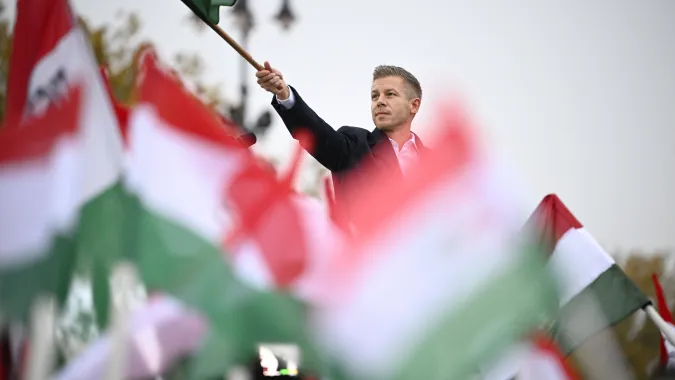 Peter Magyar Fot. PAP/EPA/BOGLARKA BODNAR