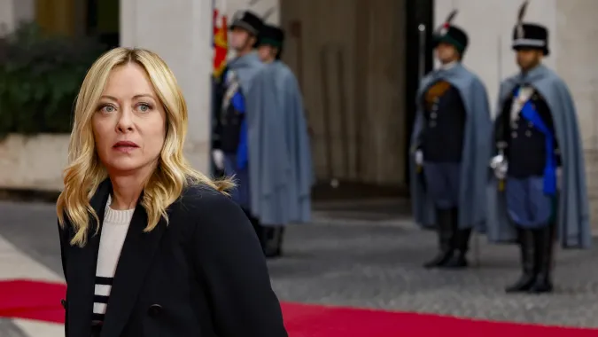 Giorgia Meloni, fot. PAP/EPA/ANSA/FABIO FRUSTACI