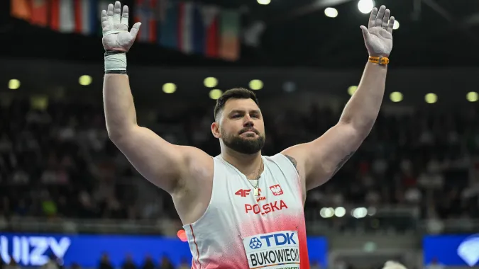 Halowe mistrzostwa świata w lekkiej atletyce w Toruniu. Polak Konrad Bukowiecki. Fot. PAP/Adam Warżawa