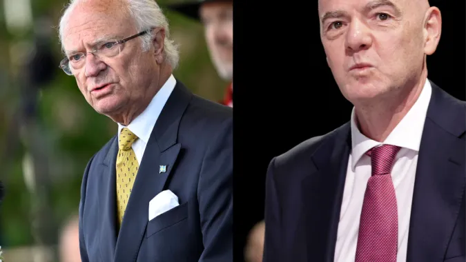 Karol XVI Gustaw, fot. PAP/EPA/TT NEWS AGENCY, Gianni Infantino, fot. PAP/EPA/CHRISTOPHER NEUNDORF