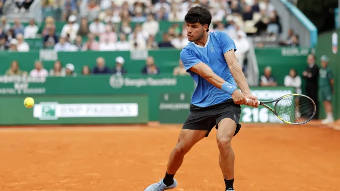 Tenisista Carlos Alcaraz. Fot. EPA/SEBASTIEN NOGIER 