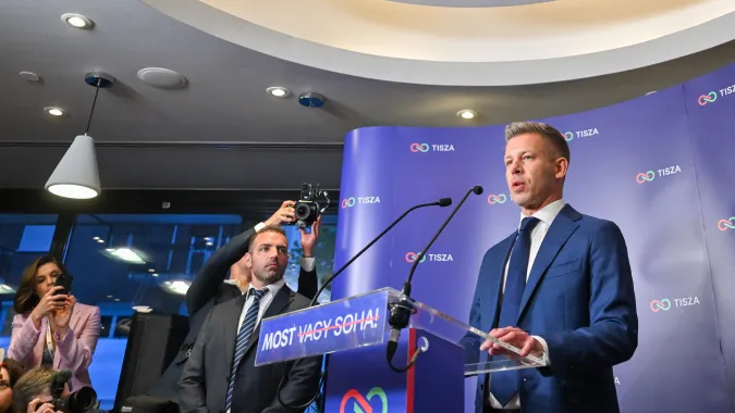 Peter Magyar Fot. PAP/EPA/Tibor Illyes