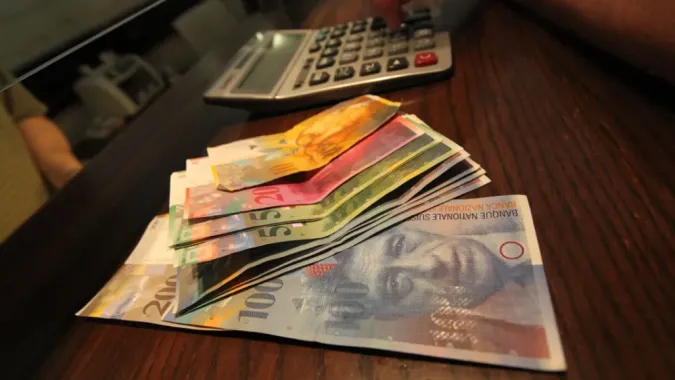 Franki szwajcarskie Fot. PAP/Grzegorz Michałowsk