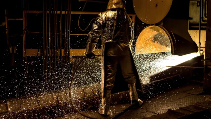 Oddział Huty Miedzi Głogów Głogów II. Fot. PAP/Maciej Kulczyński