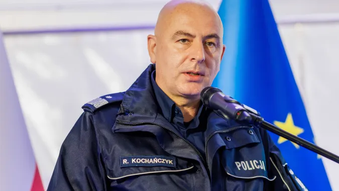 Zastępca szefa KGP nadinsp. dr Rafał Kochańczyk. Fot. PAP/Marek Zakrzewski