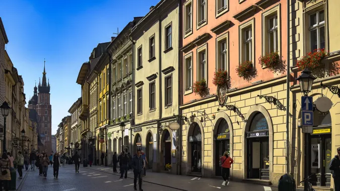 Kraków, ulica Floriańska. Fot. PAP/Jerzy Ochońsk