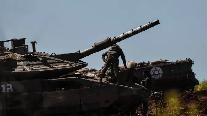 Izraelski żołnierz, zdjęcie ilustracyjne, fot. PAP/EPA/ATEF SAFADI