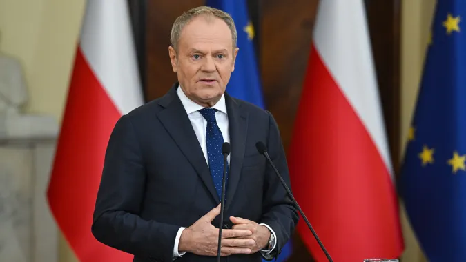 Premier Donald Tusk. Fot. PAP/	Radek Pietruszka