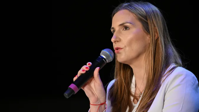 Pełnomocnik rządu do spraw Instrumentu na rzecz Zwiększenia Bezpieczeństwa Europy Magdalena Sobkowiak-Czarnecka. Fot. PAP/Darek Delmanowicz