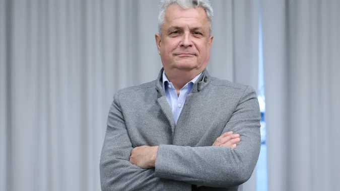 Wiceprezes PKOl Adam Konopka Fot. PAP/Rafał Guz