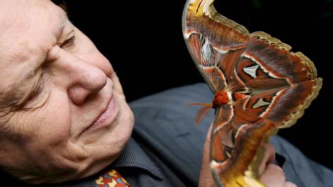 Sir David Attenborough. Fot. PAP/ EPA/ANDY RAIN