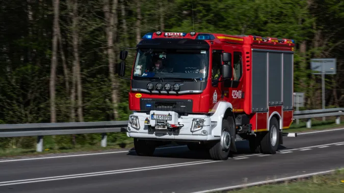 Pożar lasu w okolicach miejscowości Józefów. Fot. PAP/Wojtek Jargiło