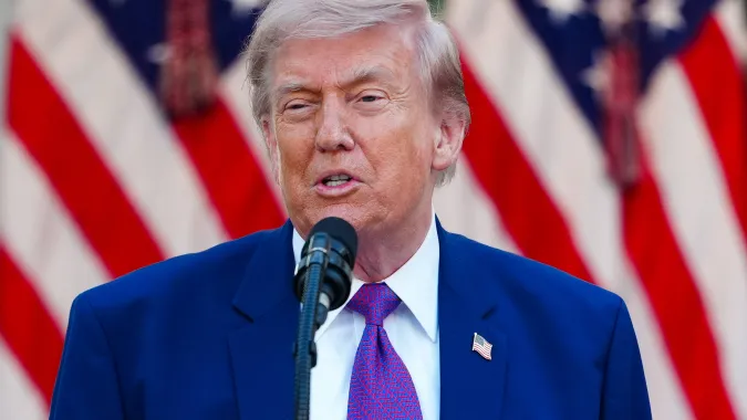 Donald Trump. Fot. PAP/EPA/AARON SCHWARTZ