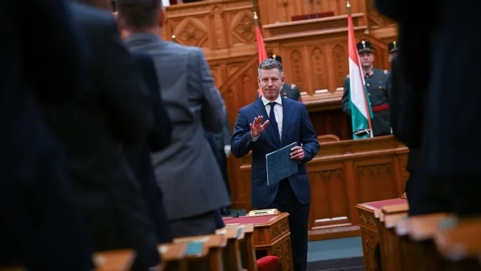 Peter Magyar, fot. PAP/EPA/MTI/Tibor Illyes
