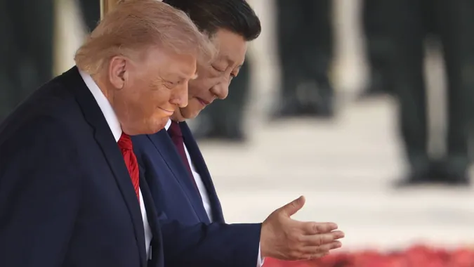 Donald Trump i Xi Jinping, fot. PAP/EPA/REUTERS/Maxim Shemetov / POOL