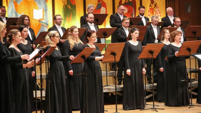 Hajnówka 2026. Występ warszawskiego Chóru Filharmonii Narodowej Fot. PAP/Artur Reszko