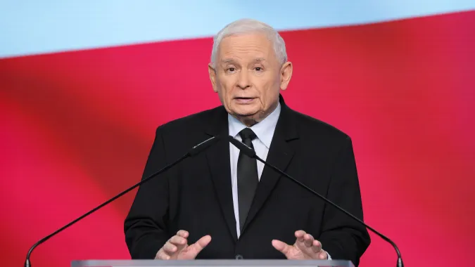 Prezes PiS Jarosław Kaczyński. Fot. PAP/	PAP/Paweł Supernak