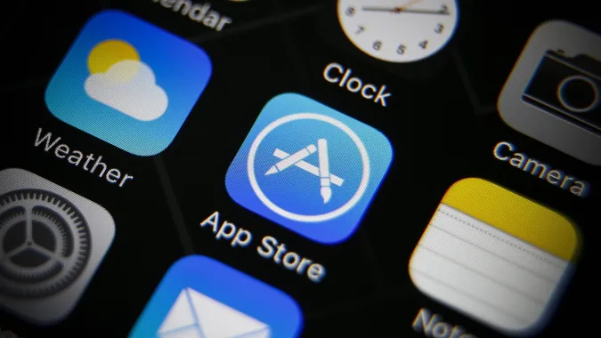 Logo App Store. Fot. PAP/EPA/RITCHIE B. TONGO